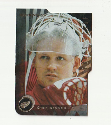 1997-98 Donruss Chris Osgood Press Proof Die Cut #13 Detroit Red Wings 1 of 500
