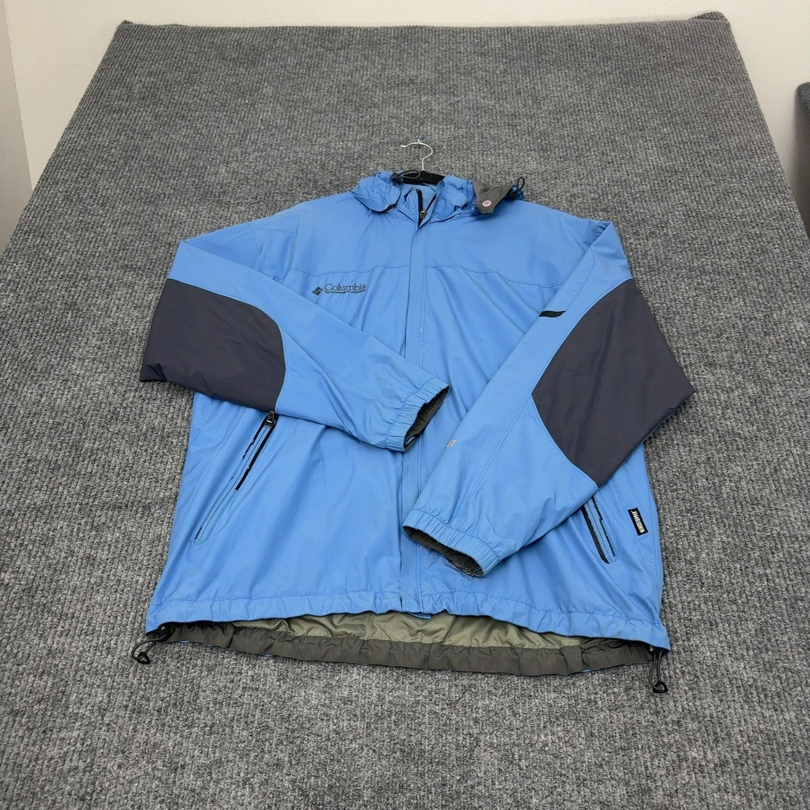 Columbia Jacket Mens XL Blue Polyester Titanium Windstopper Hooded Gorpcore image 5