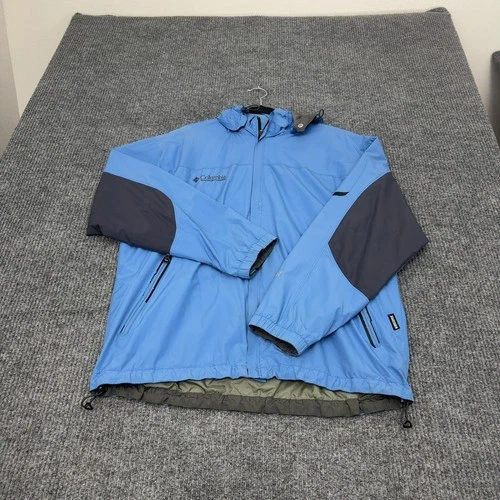 Columbia Jacket Mens XL Blue Polyester Titanium Windstopper Hooded Gorpcore image 5