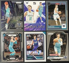 6 Card Basketball Lot LaMelo Ball Hornets Rookie RC, Insert Prizm & More
