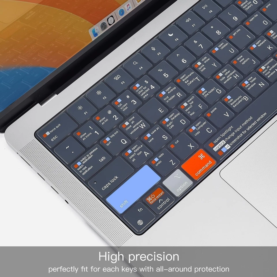 Cubierta de teclado de acceso directo Macbook para Macbook Pro 14" 16" M4/M3/M2/M1 A3112 A3185 Foto 3 de 4