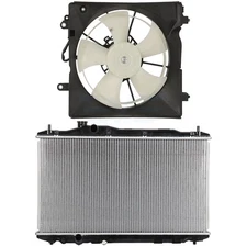 Electric Cooling Fan & Aluminum Radiator Kit For 2012-15 Honda Civic DX/EX 1.8L
