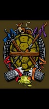 TMNT STICKER X VYNIL HIGH-GLOSS DIE-CUT STICKER X 3X2 INCHES STICKER X