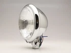 Headlight, 5 3/4”, 5.75" Chrome, Bottom Mount, ECE - Cafe Racer Bobber Chopper