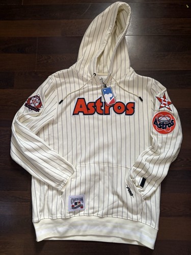 MLB HOUSTON ASTROS PINSTRIPE RETRO CLASSIC MEN'S RIB FLEECE PULLOVER HOODIE - Bild 2 von 16