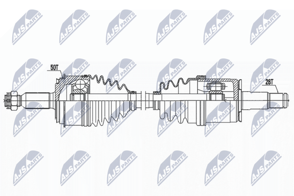 NTY Antriebswelle NPW-MS-079 FüR Mitsubishi-image