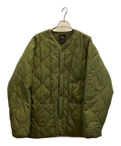 BEAMS Down Mil Liner Jacket Men's Size M Khaki - product listing photo