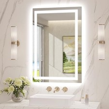 LED Mirror for Bathroom 24x36 Lighted Bathroom Vanity 24"L x 36"W Lucency