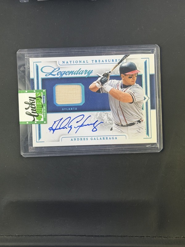 2024 Panini National Treasures -Legendary Lumber Signatures Andres Galarraga 1/1