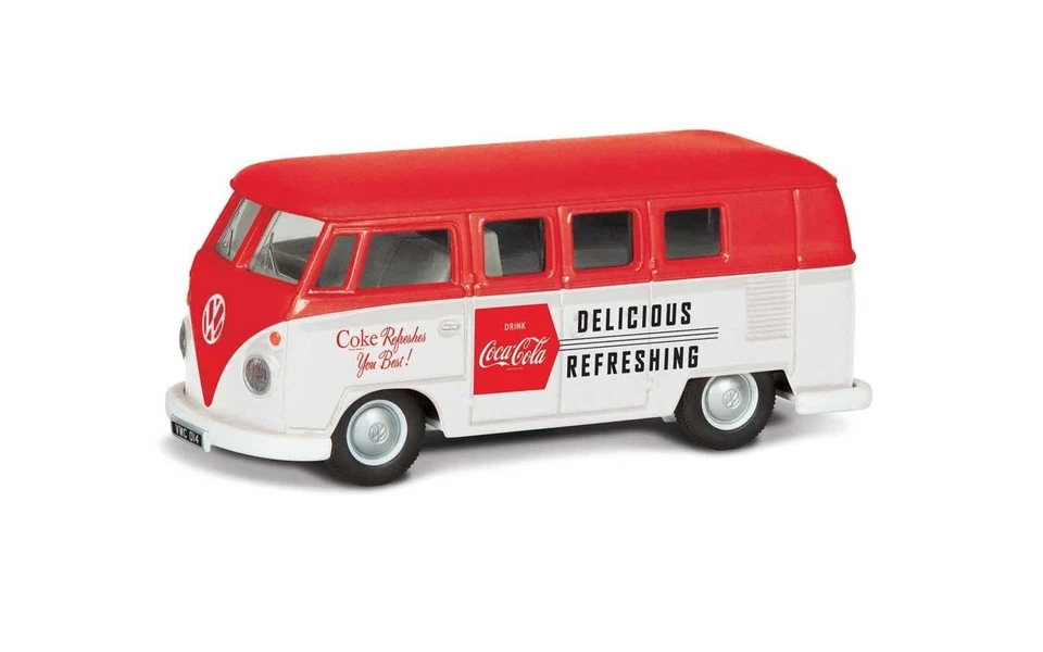 CORGI TOYS VOLKSWAGEN CAMPER 1960 COCA COLA CM.9,5 - Immagine 3 di 3