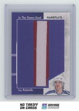 2013-14 In The Game Used Nameplate Gold Patch Luc Robitaille 1/1 #NP-281 Los