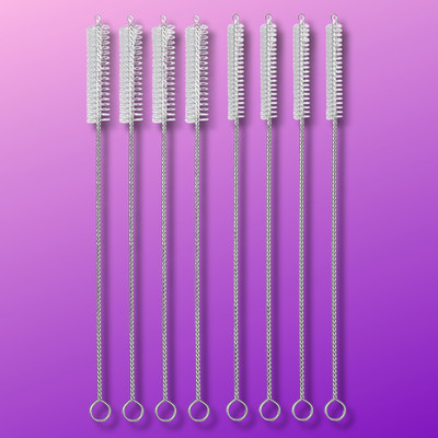 Straw Cleaner Brush Set, 8-Piece Long Cleaning Brush for Straws