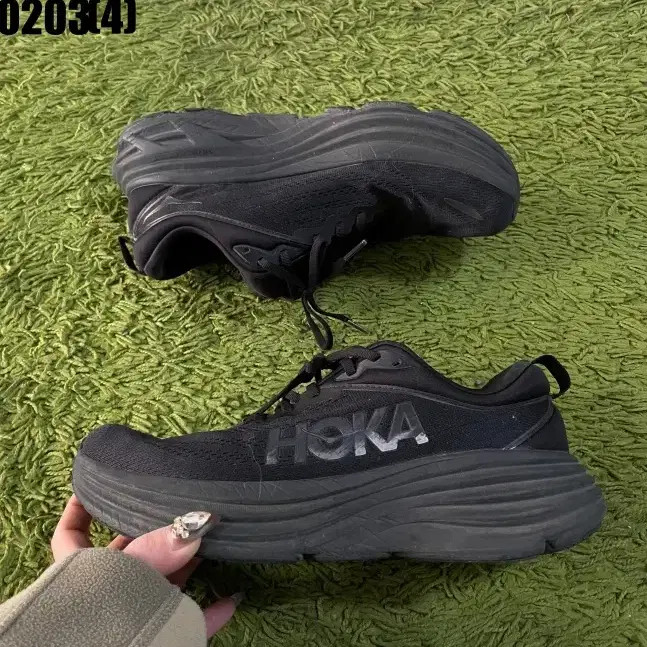 Hoka Bondi 8 Black Running Shoes 270 thumbnail 3