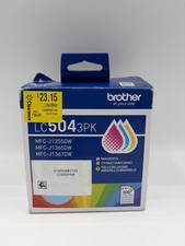 Brother LC5043PK 3-Pack Standard Yield Cyan, Magenta, Yellow Ink Cartridge for