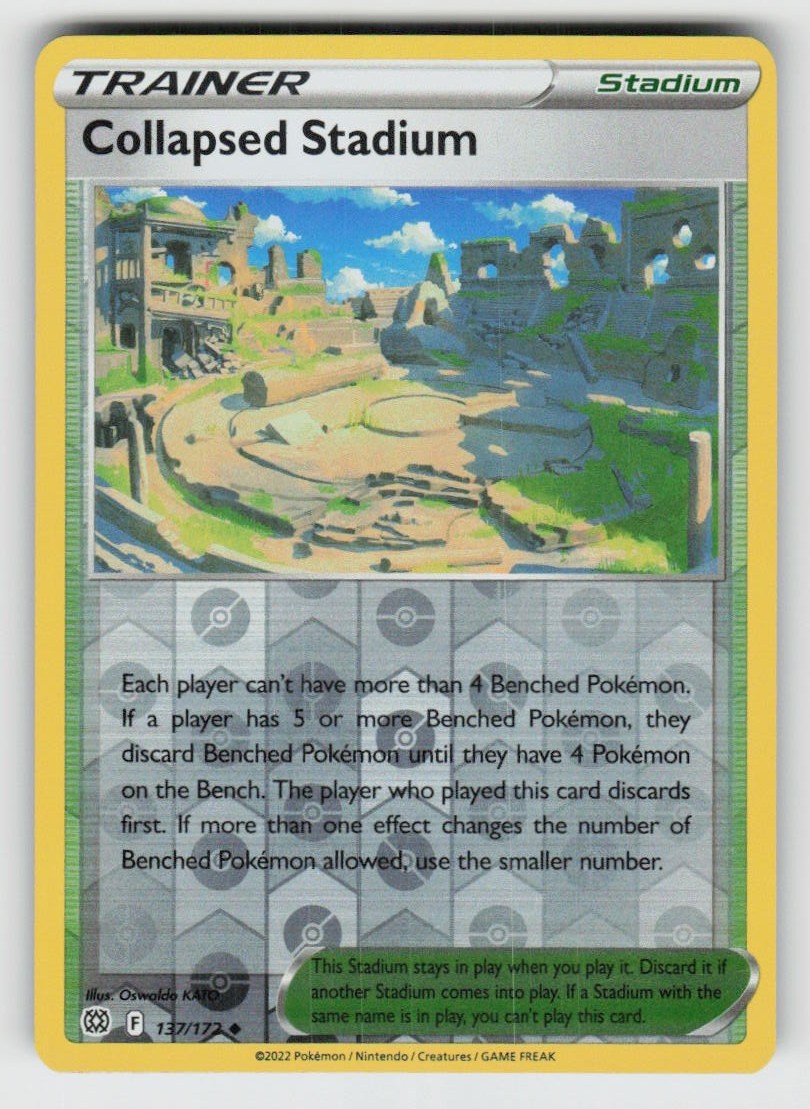 Reverse Holo Collapsed Stadium 137/172 Uncommon Brilliant Stars Near Mint