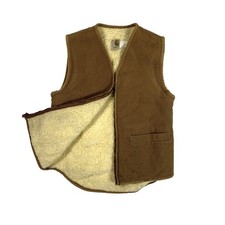 Vintage 90s Carhartt USA Sherpa Lined Duck Vest Small