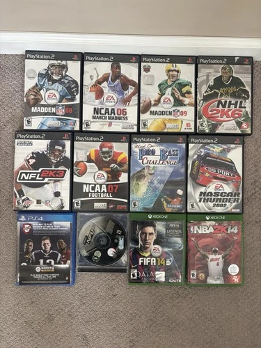 Lot of 13 Playstation Xbox Dreamcast PC PS2 PS4 games, Authentic TESTED
