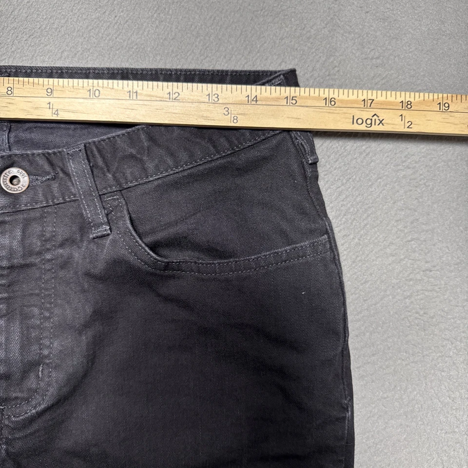 Pantalones de mezclilla Carhartt para mujer 8x34 (30x32) negros calce original bota elástica desteñida Foto 2 de 4