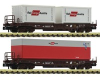 Fleischmann 845377, 2Tlg. Set Taschenwagen Raicargoaustria, ÖBb, Neu & Ovp, N