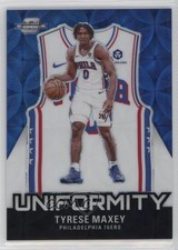 2023 Contenders Optic International Black & White Prizm /25 Tyrese Maxey #7 1d0h