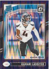 2024 Panini Donruss Optic Kamari Lassiter Purple Prizm SP RC Houston Texans