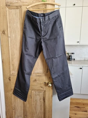 Men's Cotton DOCKERS Chino Trousers Straight Fit, Grey 36w 34l - Image 1 of 4
