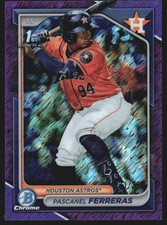 2024 Bowman Chrome Prospects Purple Shimmer 31/250 Pascanel Ferreras GS1
