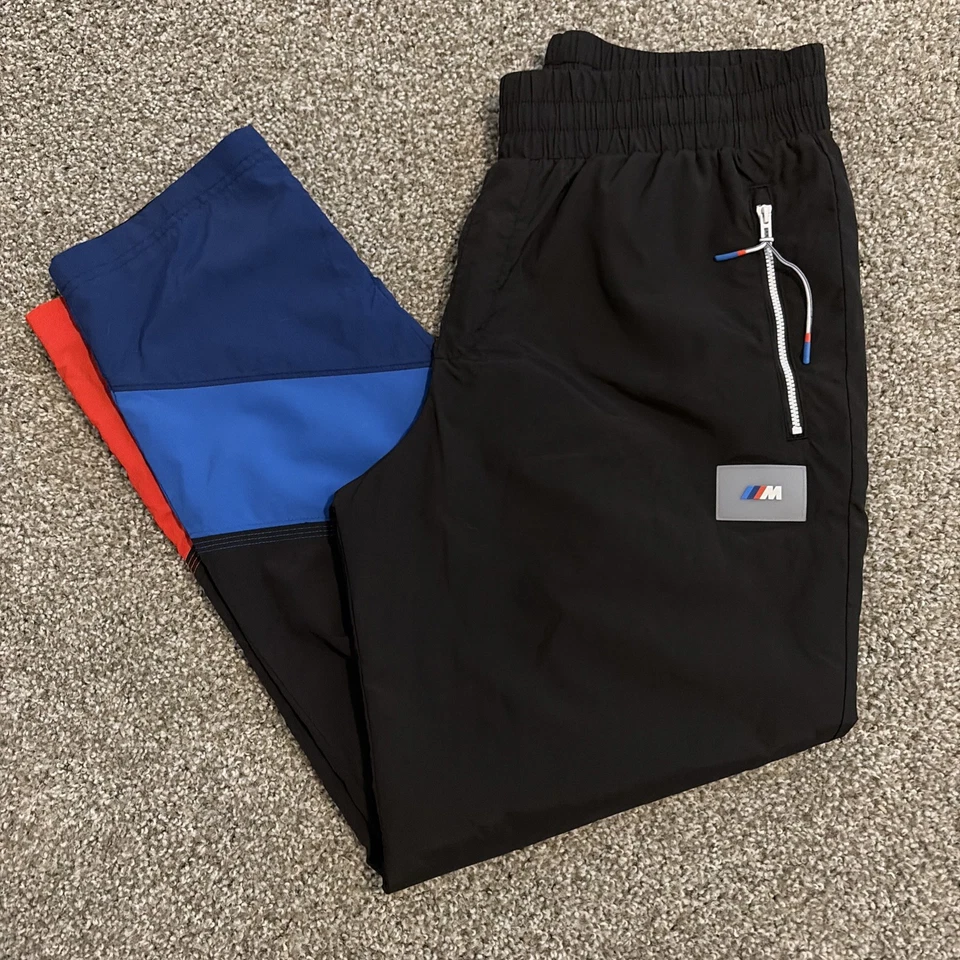 Pantalones de carreras Puma BMW Motorsports negros para hombre talla grande  Foto 2 de 4