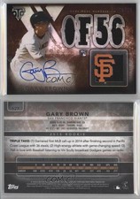 2015 Topps Triple Threads Sepia /75 Gary Brown #127 Rookie Auto RC