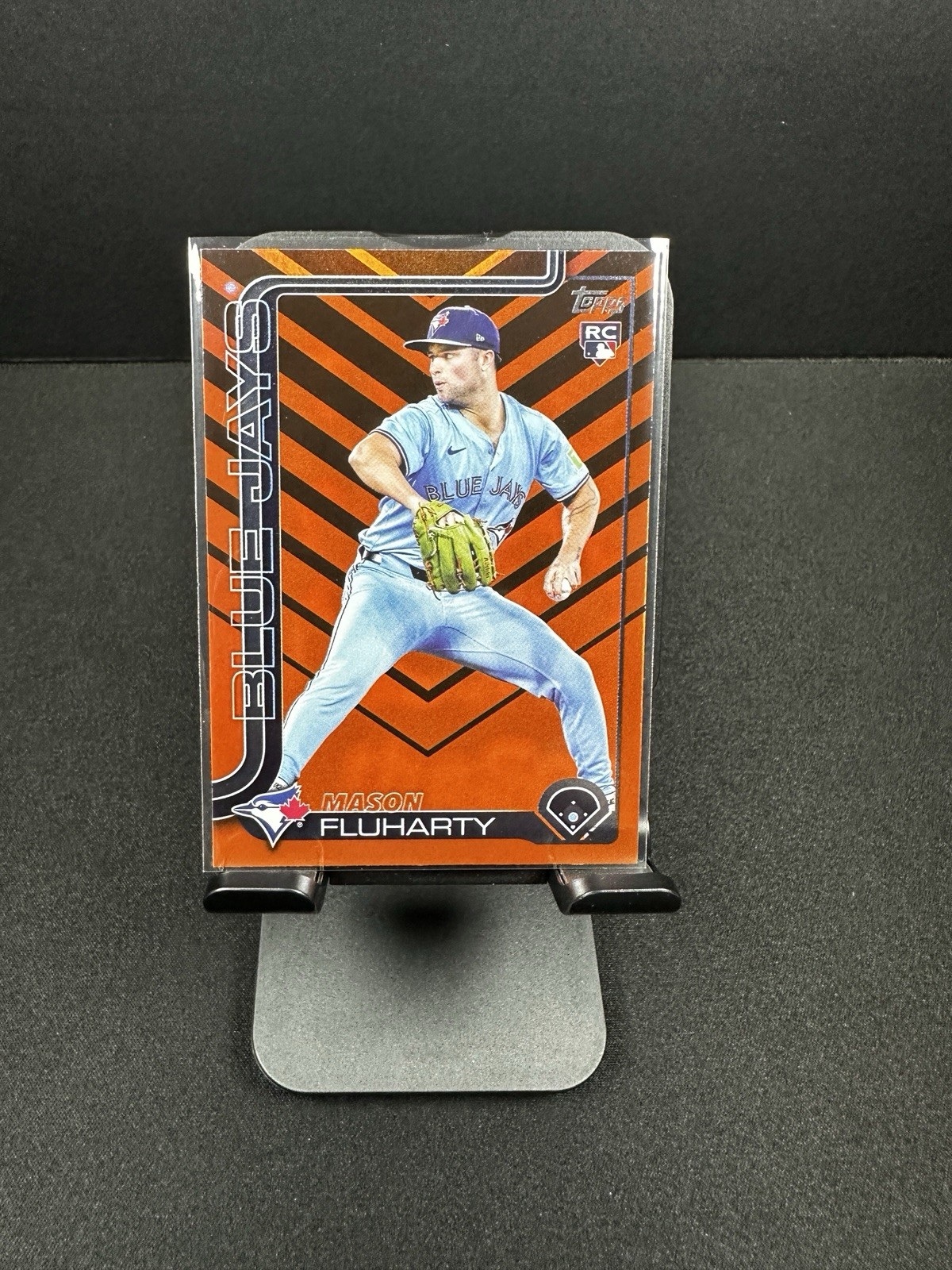 2025 Topps Update Mason Fluharty #US138 Holiday Foil Parallel RC Blue Jays
