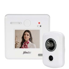 Alecto Vidéophone de Porte sans Fil avec Écran LCD 2.4" Angle de Vision 120°