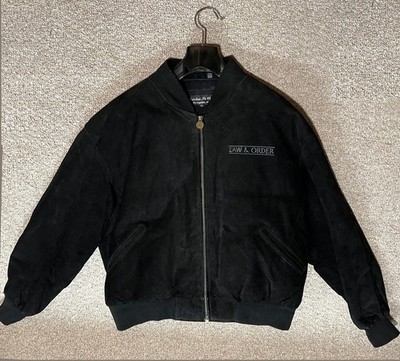 Law and Order Original TV show ''One of a Kind'' Crew Suede-Leather Jacket-Rare