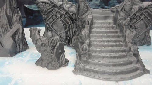 Ice Palace Castle Foyer Set Scatter Terrain 28 mm Dungeons & Dragons - Foto 4 di 9