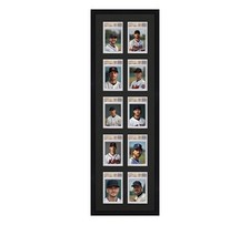 BGS Graded Card Frame Display Holds (10) Slabs Baseball, UV Protection optional