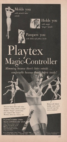 1955 Playtex Gürtel Magic-Controller Vintage Druck Werbung Formen hält verwöhnt Sie - Bild 2 von 5