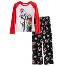 Girls The Nightmare Before Christmas Pajama Set Size 8 NWT 40 RV