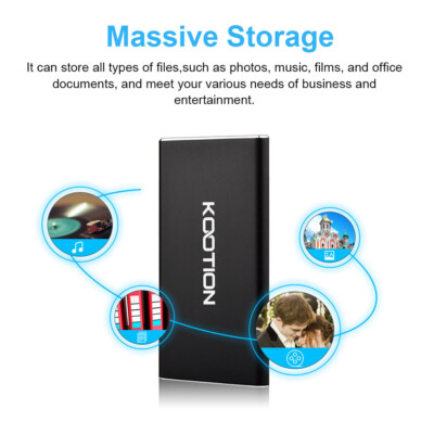1TB USB 3.1 Type C SATA SSD External Hard Disk For Phone Laptop Speed to 505MB/s