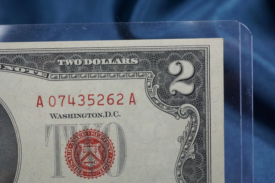 1963 $2 Red Seal United States Note Two Dollars Uncirculated Crisp CN869 - Image 2 of 4