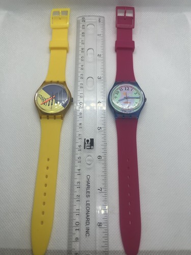 ✨Swatch Vintage TYPESETTER GK131 ‘91 HOOKIPA GN118 ‘92 NOS New Straps Lot 2✨ - Bild 3 von 8