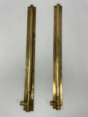 Ancienne serrure de porte en laiton vintage rare faite à la main/serrure coulissante manuelle de collection NH5938 - Photo 1 sur 8