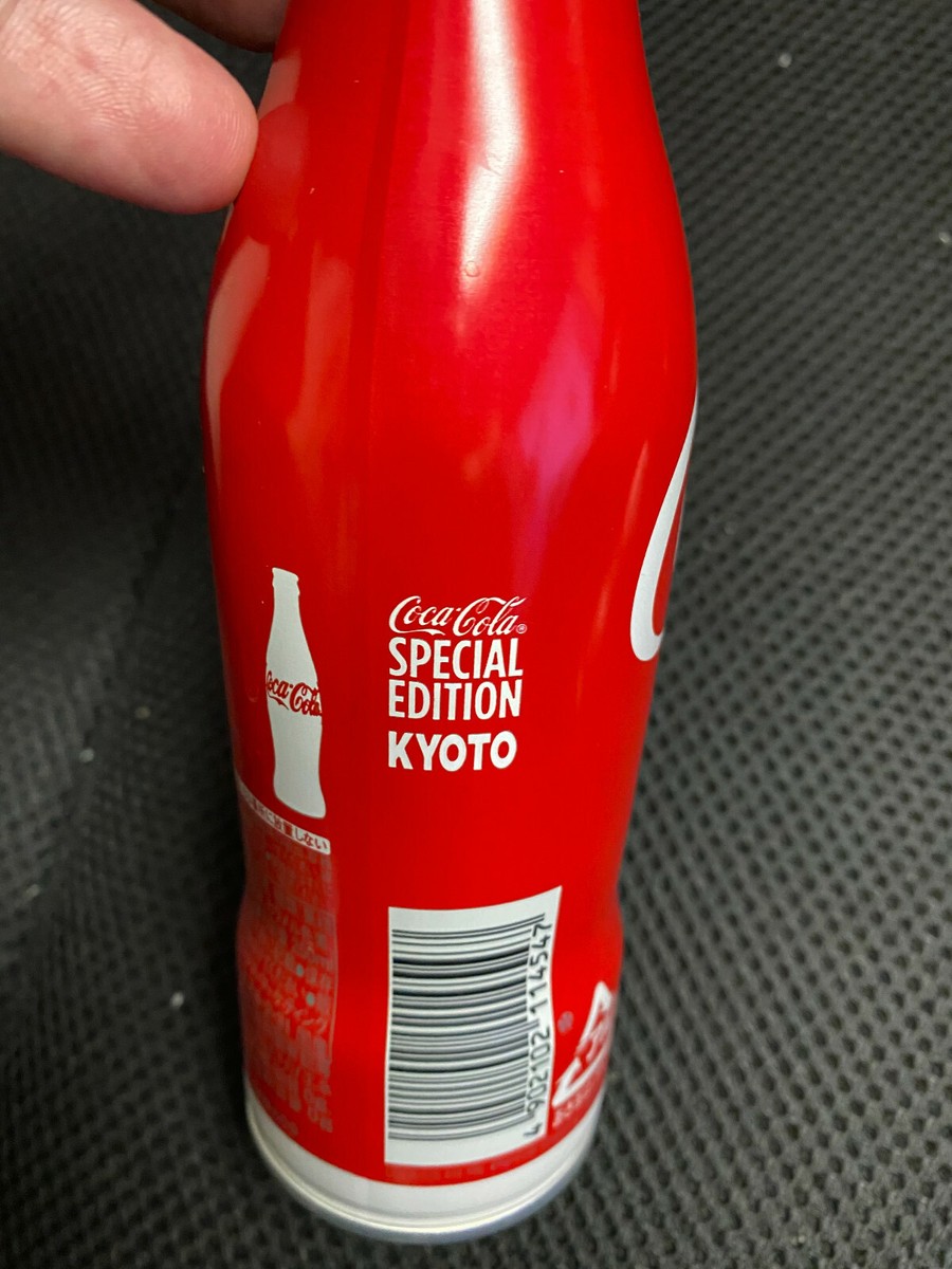 Japan KYOTO Coca-Cola COKE / ZERO ALUMINUM TOP-SEALED bottle x2