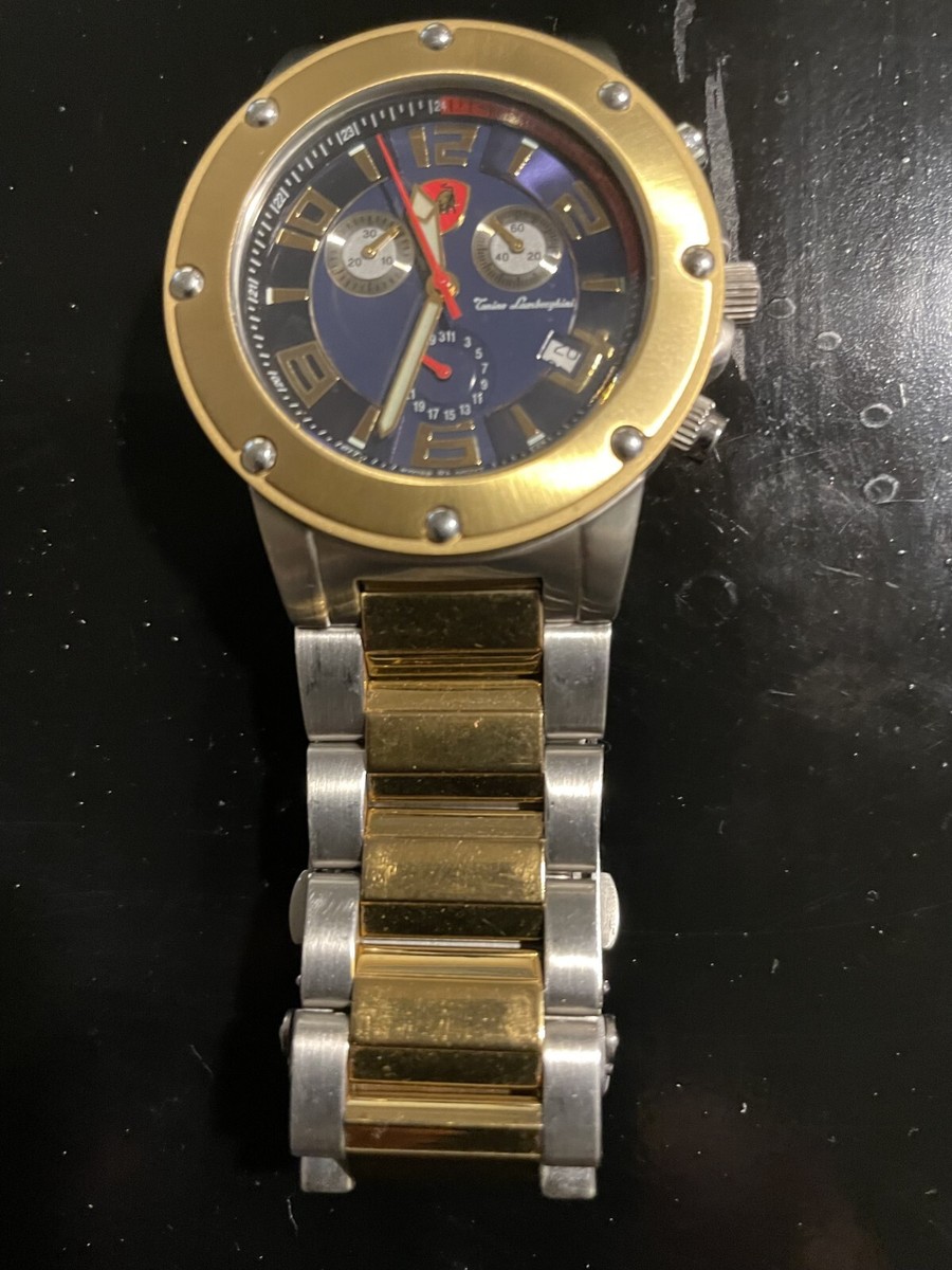 Tonino Lamborghini 18K Gold Plated Stainless Steel Watch | eBay