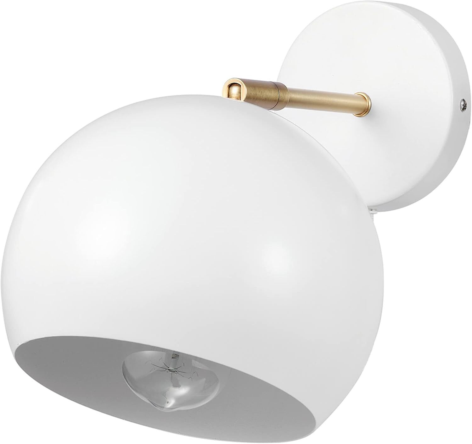 Globe Electric 52077 Molly 1-Light Plug-in or Hardwire Wall White, | eBay