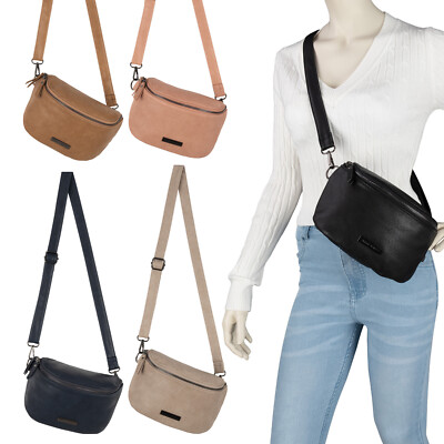Bauchtasche Crossbody-Bag Umhängetasche Kunstleder Italy-Design 