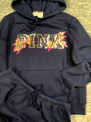 Sweat-shirt Victoria's Secret Rose Bling - Col Rond - Marbré Édition Limitée - Neuf Avec Étiquette