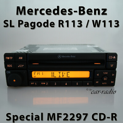 Original Mercedes R113 Radio Special MF2297 CD-R SL-Klasse W113 Pagode Autoradio