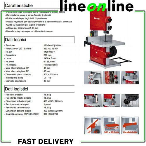 Einhell TCSB 200/1 band saw eBay