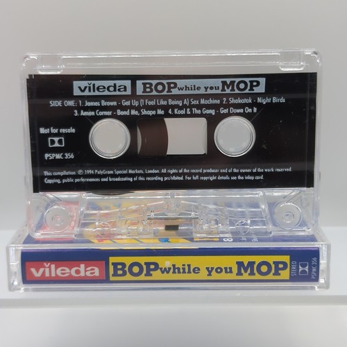 Various - Vileda: Bop While You Mop (Cassette Tape, 1994) Promo Compilation - Picture 3 of 5