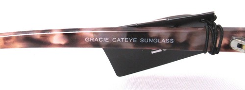 RUBI Gracie Cateye Semi-Rimless Sunglasses Milky Blossom/Gold NEW - Picture 6 of 6