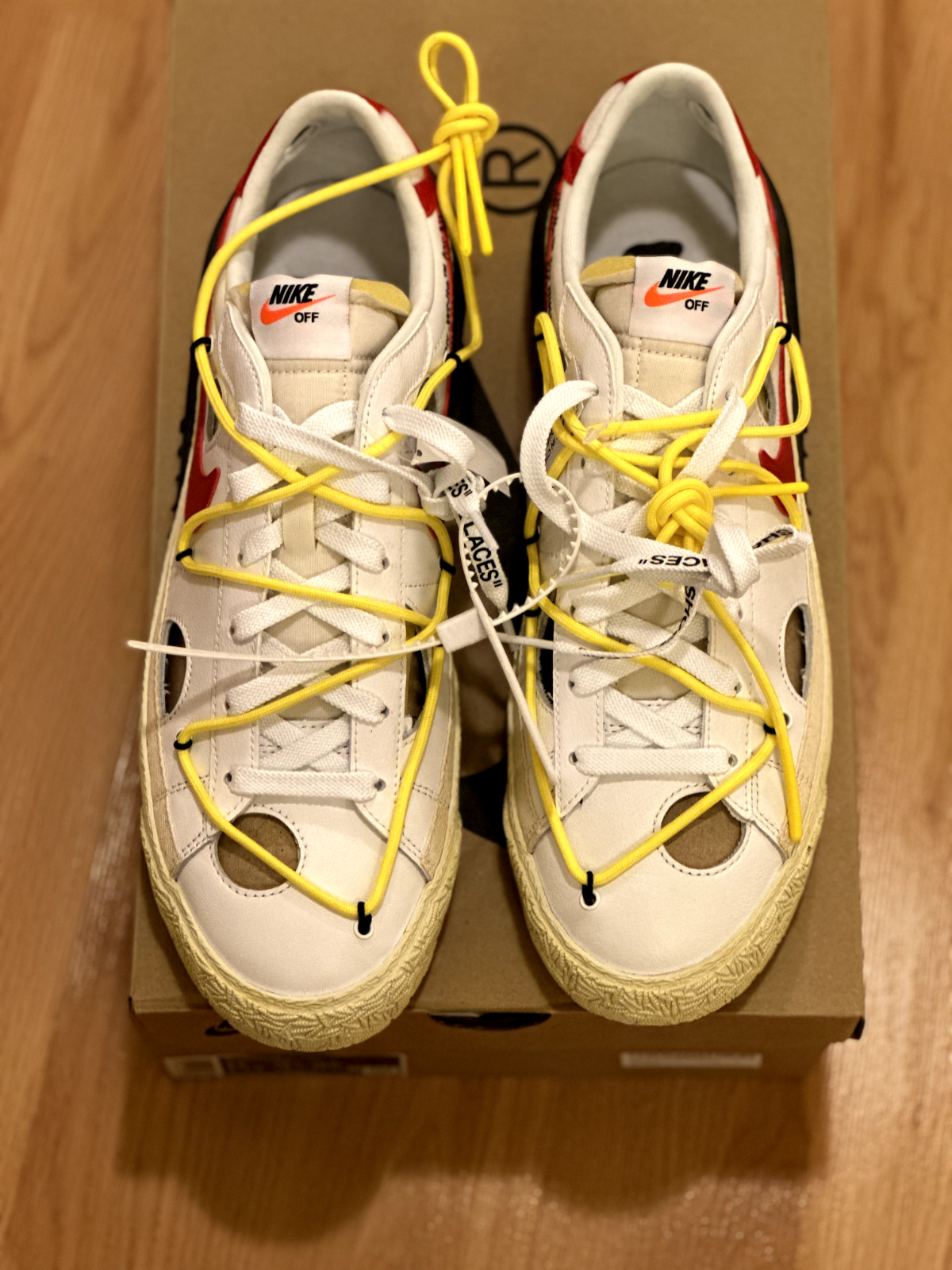 OFF WHITE X NIKE Sneakers Nike x Off White Blazer Low '77 scarpe da uomo taglia US 12 nuovissime